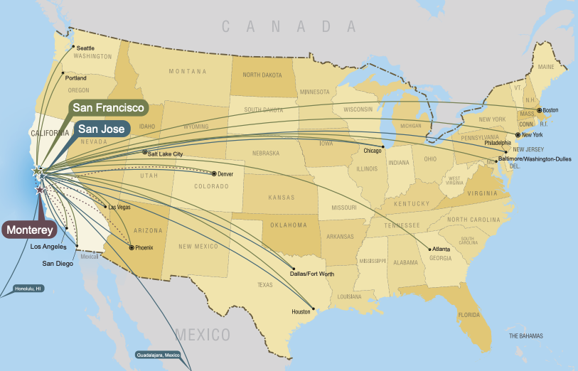 Flights to airports near Gonzales