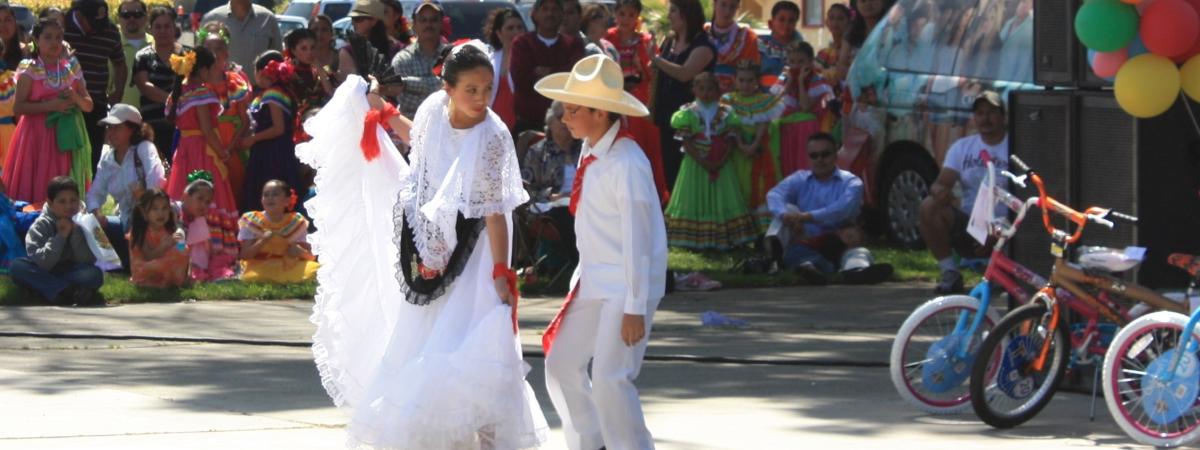 Youth dancing traditional dances on the Day of the Child in 2010