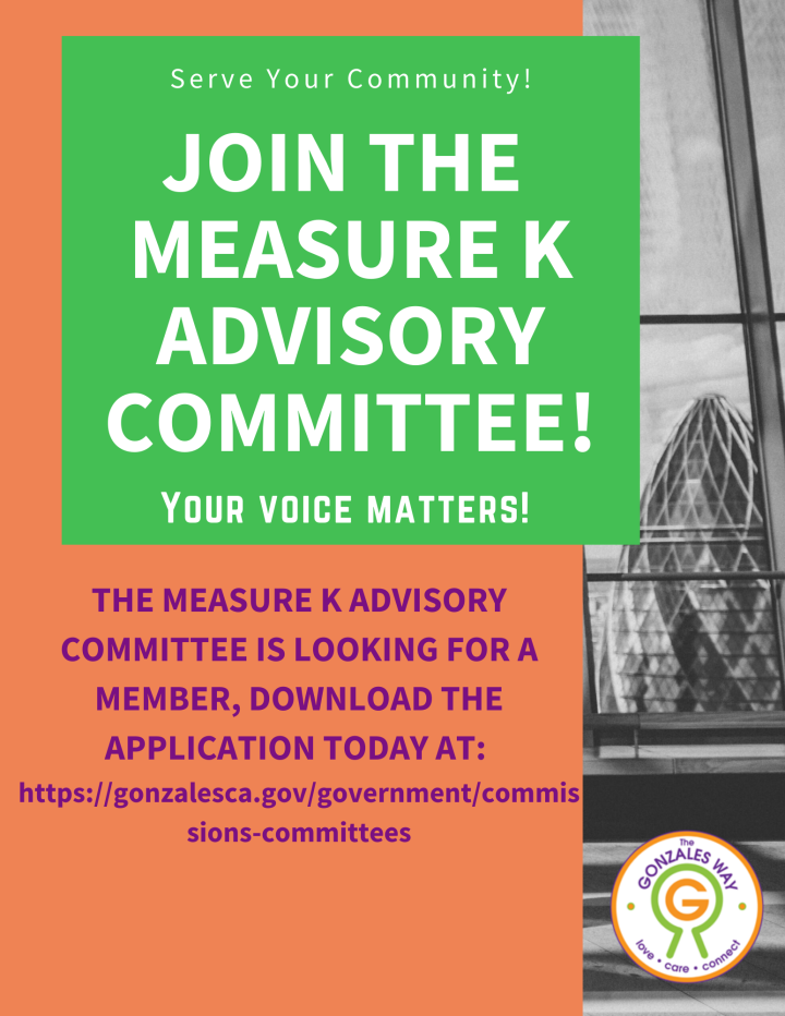 Apply for Measure K Committee